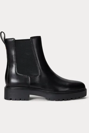 Ralph Lauren Allyson gepolijst leren laarsje