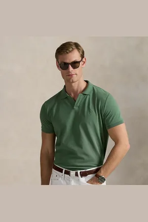 Ralph Lauren Custom slim mesh Polo-shirt met stretch