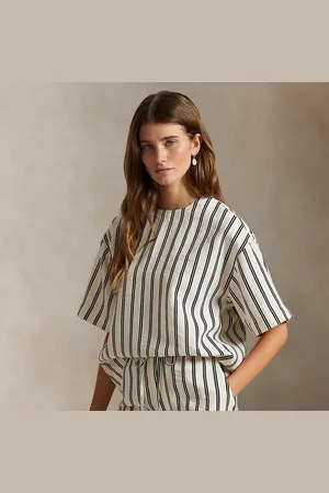 Ralph Lauren Gestreept overhemd van zijdemix