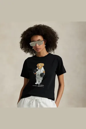 Ralph Lauren Katoenen jersey T-shirt met Polo Bear