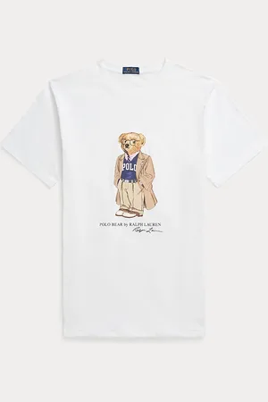 Ralph Lauren Grotere Maten - Jersey T-shirt met Polo Bear