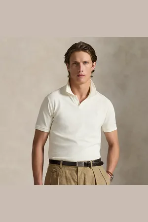 Ralph Lauren Custom slim mesh Polo-shirt met stretch