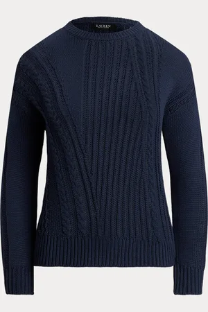 Ralph Lauren Ajour-gebreide katoenen trui