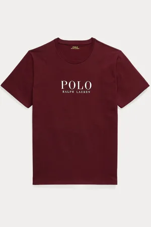 Ralph Lauren Katoenen jersey slaapshirt met logo