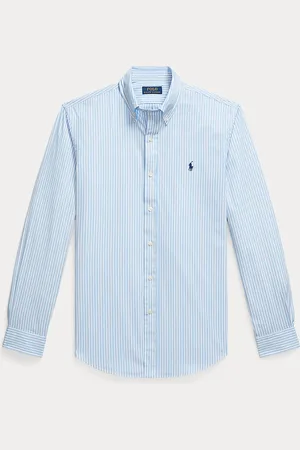 Ralph Lauren Custom fit gestreept poplin overhemd