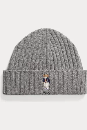 Ralph Lauren Wollen beanie met Polo Bear