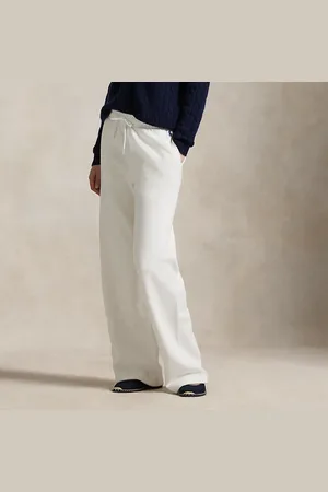 Ralph Lauren Fleece joggingbroek met wijde pijp