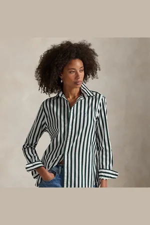 Ralph Lauren Classic fit gestreept katoenen overhemd