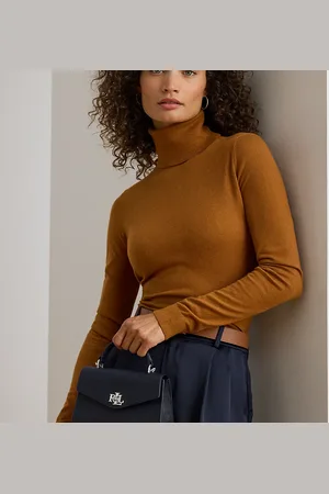 Ralph Lauren Farrah getextureerde kleine leren tas