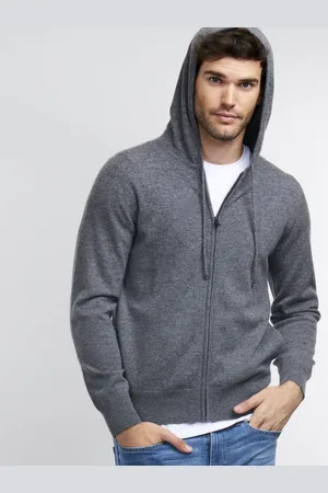 REPEAT cashmere Zip-hoodie van cashmere