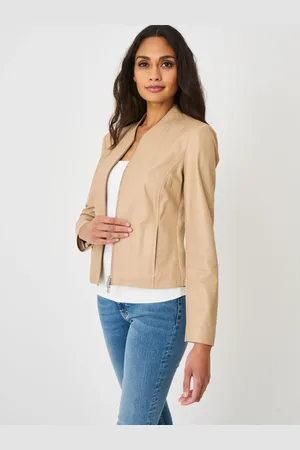 REPEAT cashmere Korte leren jas