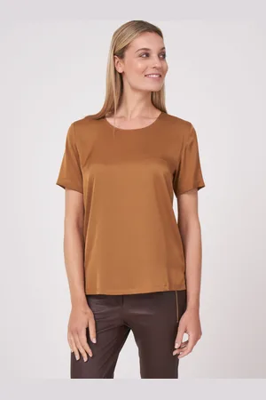 REPEAT cashmere T-Shirt van zijde