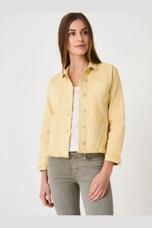 REPEAT cashmere Denim jasje met franje