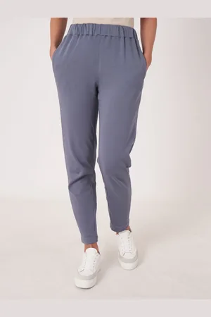 REPEAT cashmere Zachte joggingbroek van katoenmix