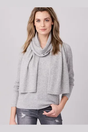 REPEAT cashmere Fijngebreide organisch cashmere sjaal