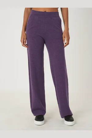 REPEAT cashmere Rechte gebreide broek