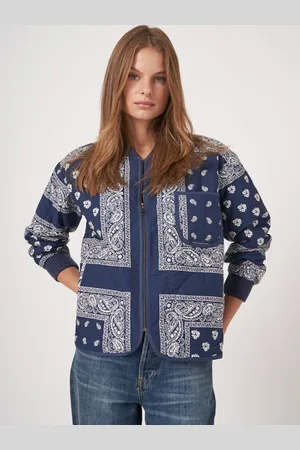 REPEAT cashmere Jasje met bandana print