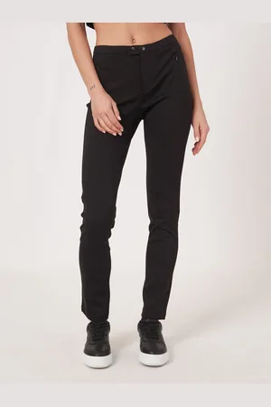 REPEAT cashmere Ponte broek met zichtbare voornaad