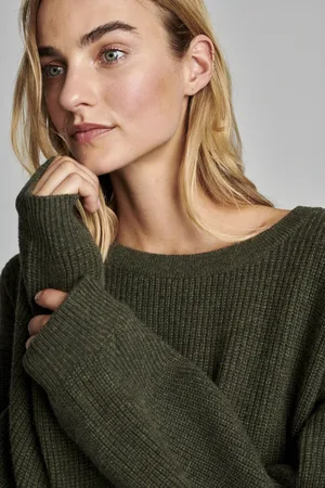 REPEAT cashmere Grof gebreide cashmere trui
