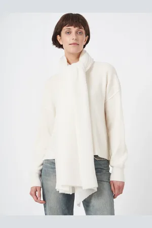 REPEAT cashmere Oversized sjaal met ribdetails