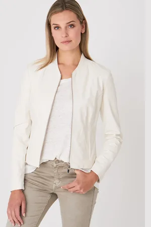 REPEAT cashmere Korte leren jack
