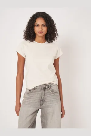 REPEAT cashmere Katoenen T-shirt met raglan-kapmouw