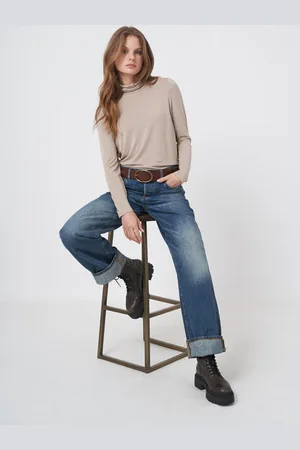 REPEAT cashmere Coltrui van elastische jersey