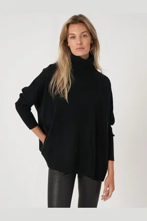 REPEAT cashmere Coltrui met kangoeroezak van cashmere-mix