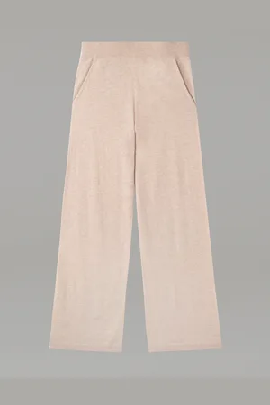 REPEAT cashmere Wijde cashmere broek