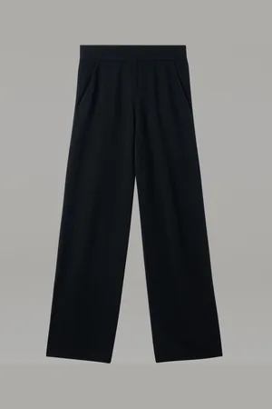 REPEAT cashmere Wijde cashmere broek