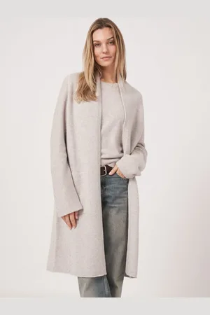 REPEAT cashmere Luxueus grof gebreid organisch cashmere vest