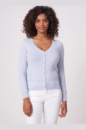 REPEAT cashmere Basic organisch cashmere vest met V-hals
