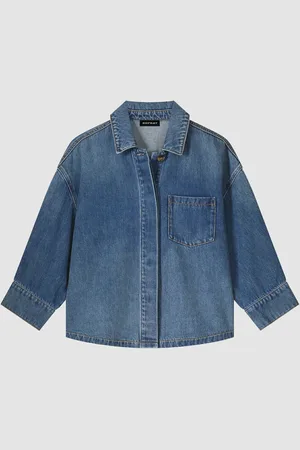 REPEAT cashmere Boxy overhemdjasje