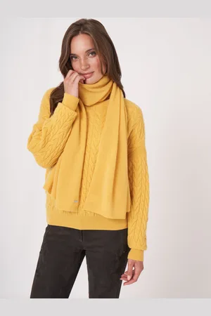 REPEAT cashmere Fijngebreide organisch cashmere sjaal