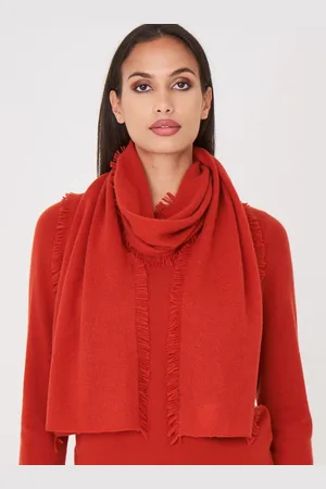 REPEAT cashmere Cashmere sjaal met franjes