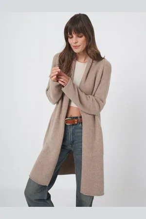 REPEAT cashmere Luxueus grof gebreid organisch cashmere vest