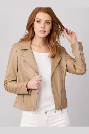 REPEAT cashmere Leren biker jas