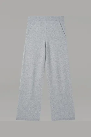 REPEAT cashmere Wijde cashmere broek