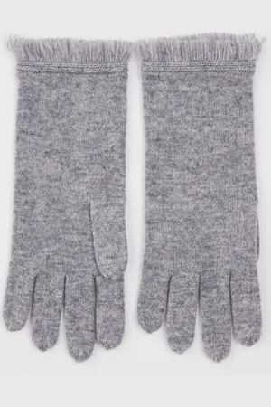 REPEAT cashmere Handschoenen met franjes van organisch cashmere
