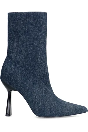 Sacha Denim sock boots met trechterhak