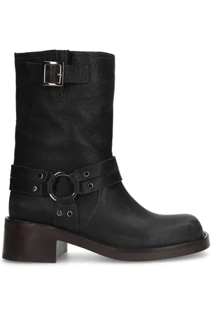 Sacha Grijze biker enkelboots met zilverkleurige details