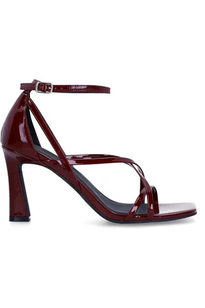 Sacha Bordeaux sandalen met hak