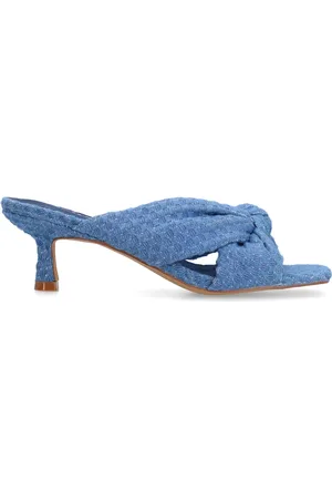 Sacha Blauwe muiltjes met knoop detail