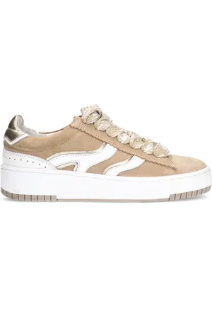 Sacha Suède sneakers met witte details