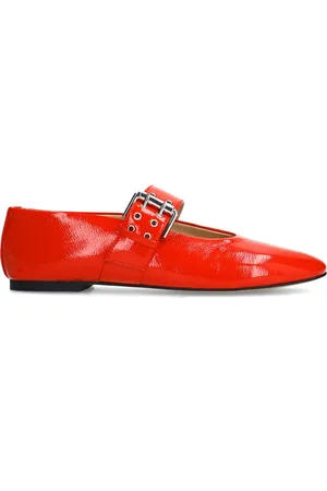 Sacha Rode lak buckle ballerina