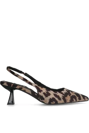 Sacha Leopard slingback pumps