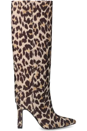 Sacha Leopard hoge laarzen met hak