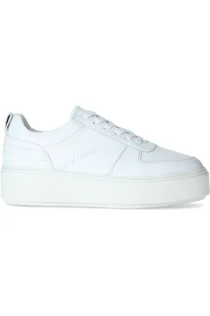 Sacha Witte sneakers met plateauzool