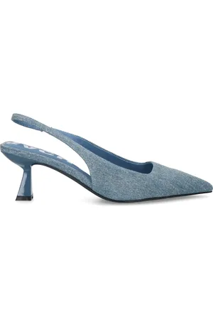 Sacha Denim slingback pumps
