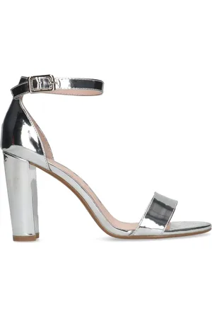 Sacha Zilverkleurige sandalen met hak
